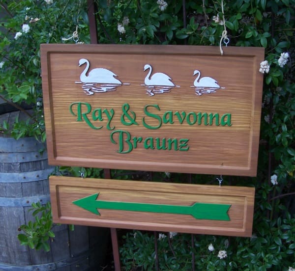 One of Clint's many sign projects